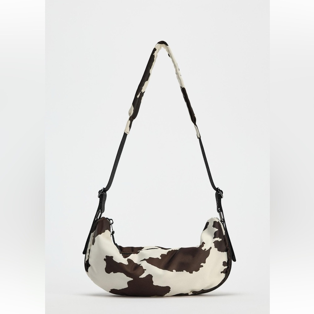 ZARA ANIMAL PRINT OVAL BAG